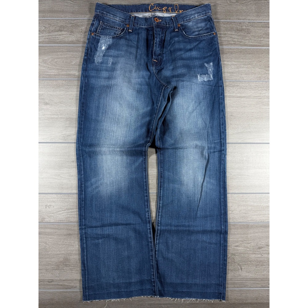 Chip & Pepper Big Pickle Blue Wash Distressed Denim Jeans Size 32